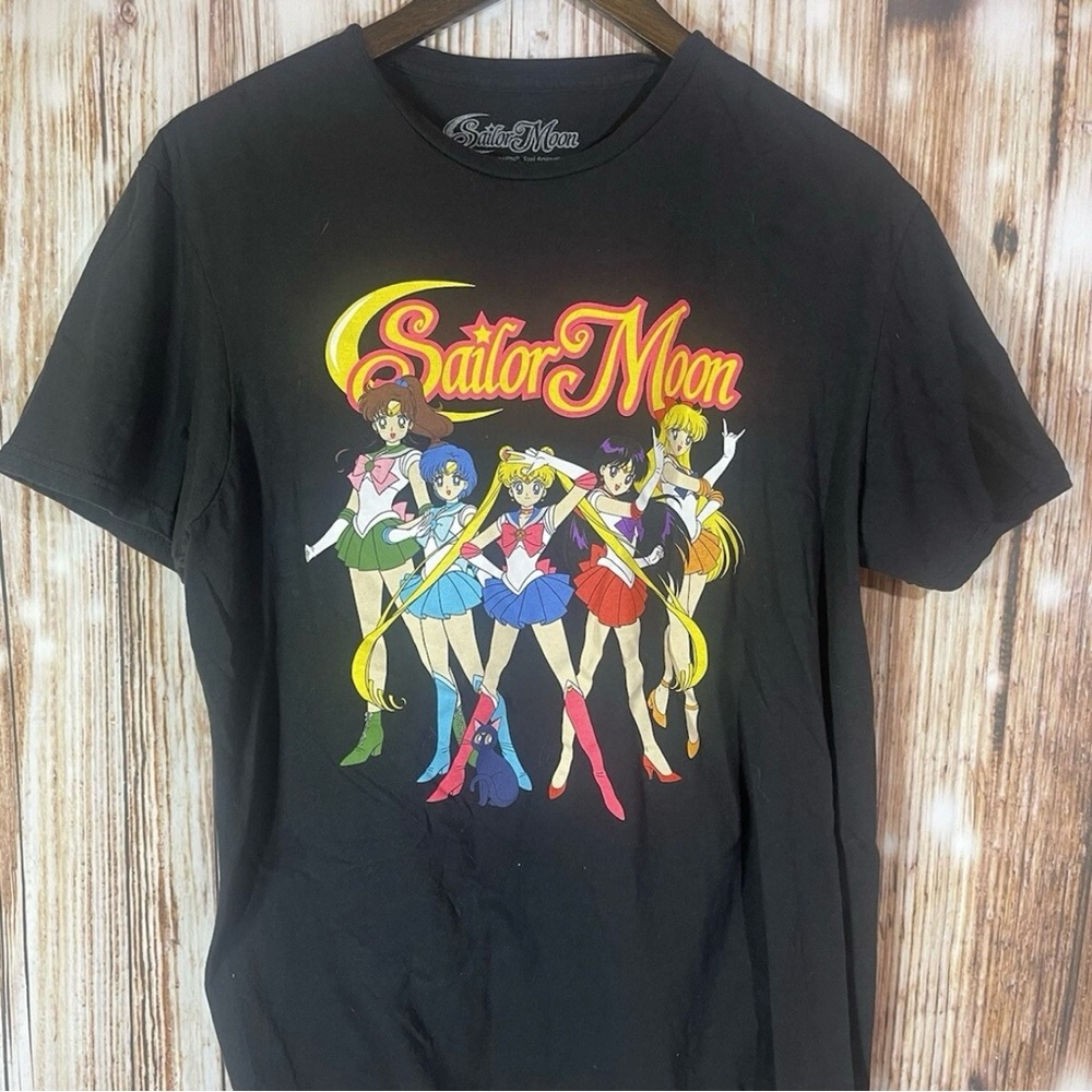 Sailor Moon Shirt Wmns Lg Graphic Tee Anime Cartoon 90's Manga Vintage Style